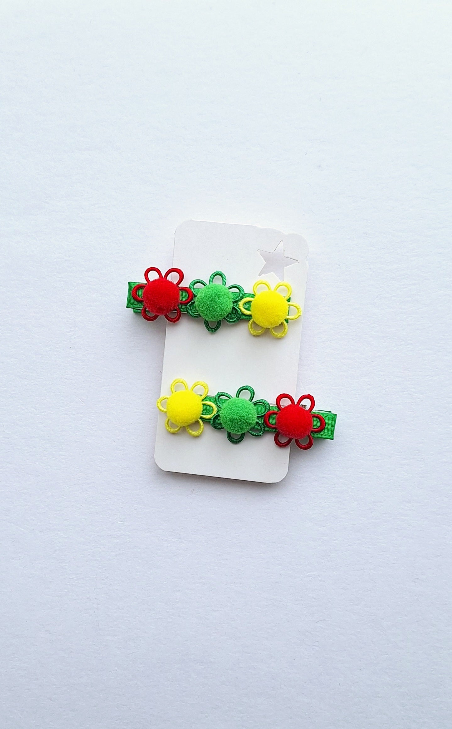 Sagučiai į plaukus - trispalvė.