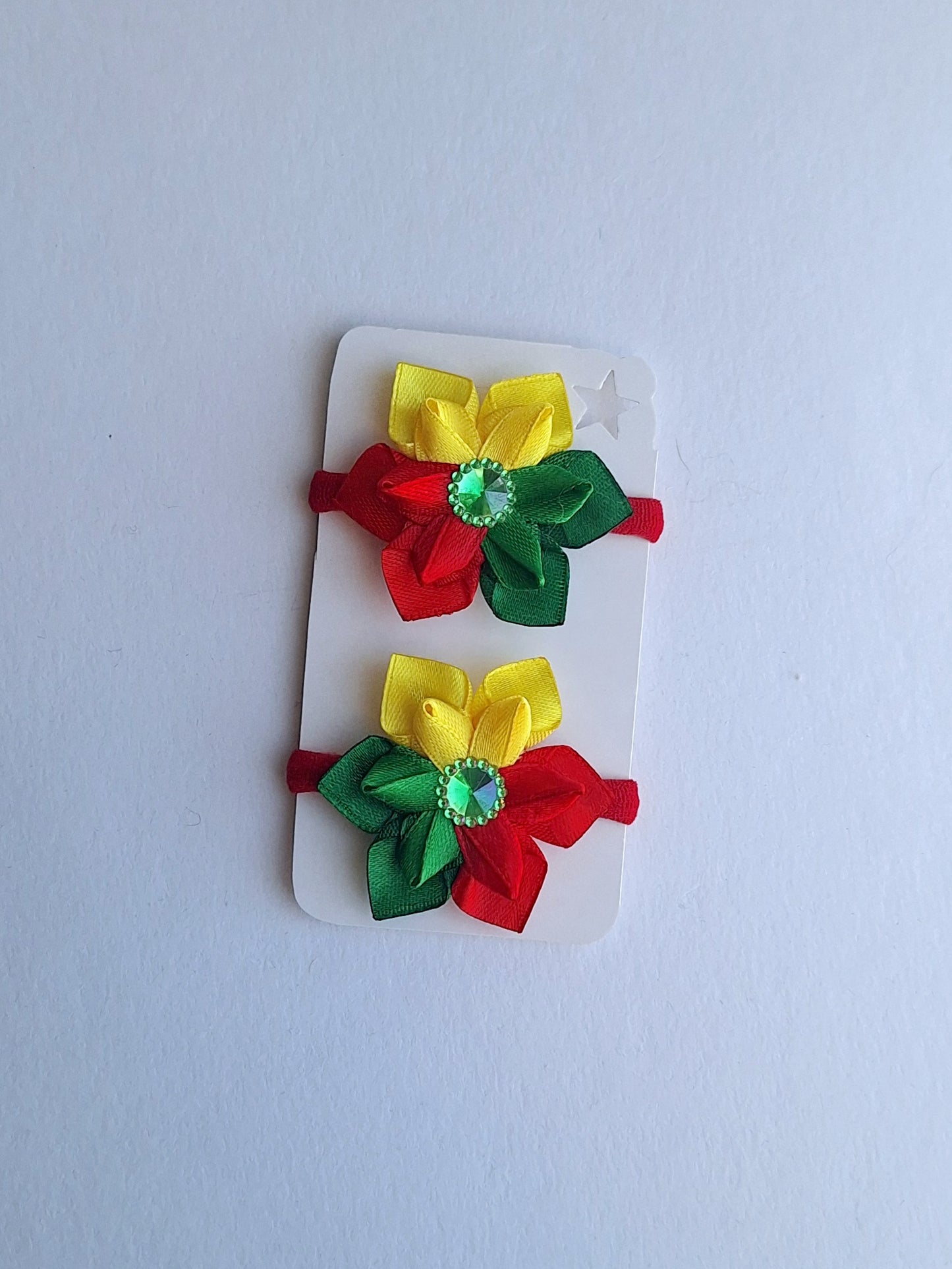 Gumytės į plaukus  - trispalvė